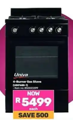Game 4-Burner Gas Stove (UG016BI-1) offer