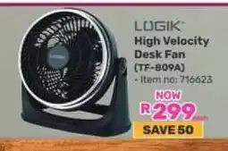 Game LOGIK High Velocity Desk Fan (TF-809A) offer