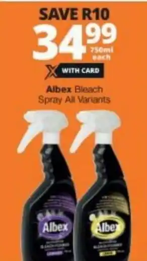 Albex Bleach Spray 750ml