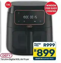 Pick n Pay Defy - 7.6 litre digital xxl air fryer offer