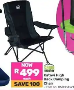 Game Katavi High Back Camping Chair offer