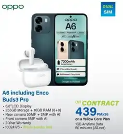 Incredible Connection OPPO A6 including Enco Buds3 Pro offer