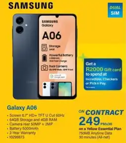 Incredible Connection SAMSUNG Galaxy A06 offer