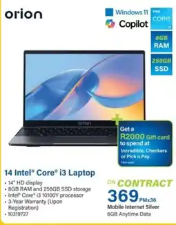 Incredible Connection 14 Intel Core i3 Laptop offer