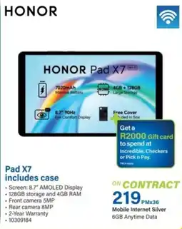 Incredible Connection HONOR Pad X7 offer