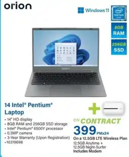 Incredible Connection 14 Intel® Pentium® Laptop offer