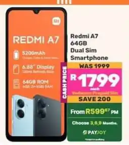 Game Redmi A7 64GB Dual Sim Smartphone offer