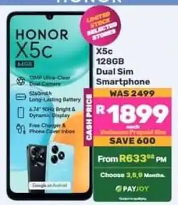 Game Honor X5C offer