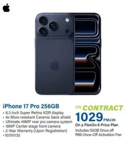 Incredible Connection iPhone 17 Pro 256GB offer