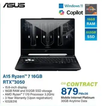 ASUS A15 Ryzen 7 16GB