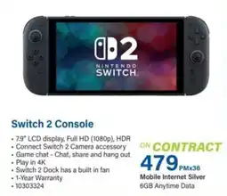 Incredible Connection Switch 2 Console offer