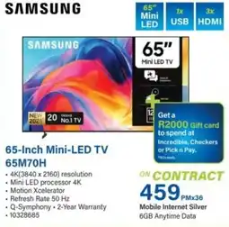 Incredible Connection Samsung 65-Inch Mini-LED TV 65M70H offer