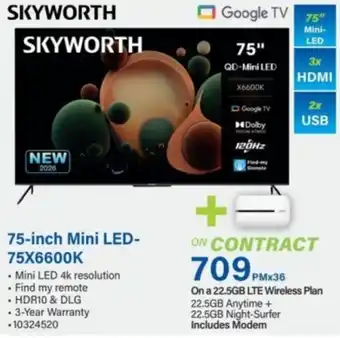 SKYWORTH 75-inch Mini LED-75X6600K