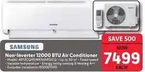 Makro Samsung - non-inverter 12000 btu air conditioner - model: ar12chgwnk/ar12cqa offer