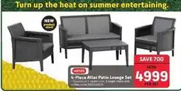 Makro 4-piece atlas patio lounge set offer