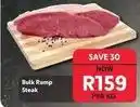 Makro Bulk rump steak offer