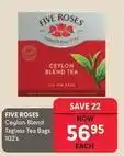 Makro Five roses - ceylon blend tagless tea bags offer
