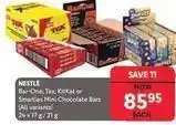 Makro Nestlé - bar-one, tex, kitkat or smarties mini chocolate bars offer