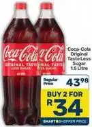 Pick n Pay Coca cola - original taste less sugar offer