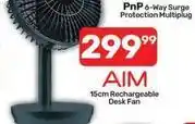 Pick n Pay Aim - 15cm rechargeable desk fan offer