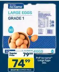 Pick n Pay Large eggs grade 1 30s offer