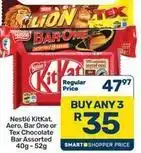 Pick n Pay Hypermarket Nestlé - kitkat, aero, bar one or tex chocolate bar assorted offer