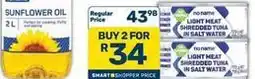 Pick n Pay Hypermarket Light meat shredded tuna in salt water offer