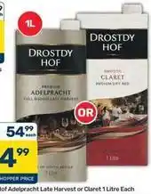 Pick n Pay Hypermarket Drostdy hof - adelpracht late harvest or claret offer