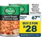 Pick n Pay Hypermarket Rhodes - baked beans in tomato sauce offer