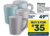 Pick n Pay Hypermarket V-shape colour glazed mug offer