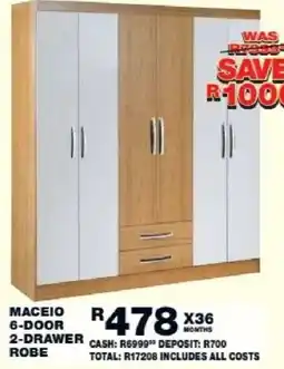 Lewis MACEIO 6-DOOR 2-DRAWER ROBE offer