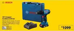 Builders Warehouse BOSCH 18 V Impact Cordless Drill kit offer