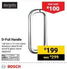 Builders Warehouse D-Pull Handle Bosch offer
