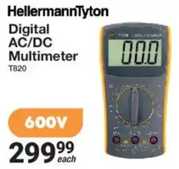 Mica HellermannTyton Digital AC/DC Multimeter T820 offer