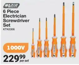 Mica Major Tech 6 Piece Electrician Screwdriver Set offer