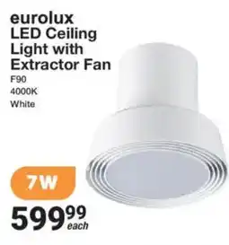 Mica eurolux LED Ceiling Light with Extractor Fan offer