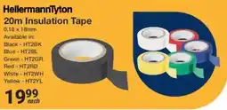 Mica HellermannTyton 20m Insulation Tape offer