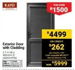Builders Warehouse KAYO Exterior Door with Cladding offer