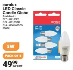 Mica eurolux LED Classic Candle Globe offer