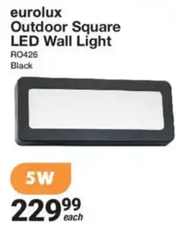 Mica eurolux Outdoor Square LED Wall Light offer
