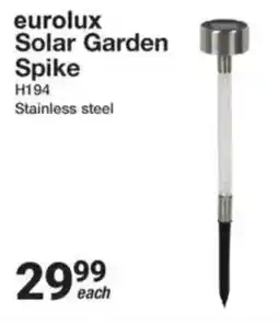 Mica eurolux Solar Garden Spike offer
