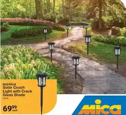 Mica eurolux Solar Coach Light with Crack Glass Shade offer