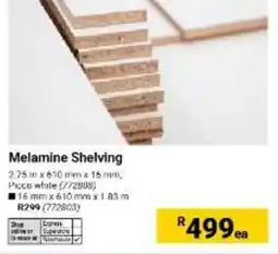 Builders Warehouse Melamine Shelving Picco white offer