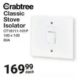 Mica Crabtree Classic Stove Isolator offer