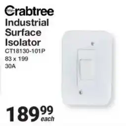 Mica Crabtree Industrial Surface Isolator offer