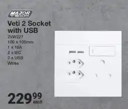 Mica MAJOR Veti 2 Socket with USB offer