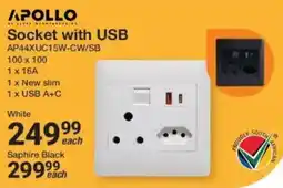 Mica APOLLO Socket with USB offer
