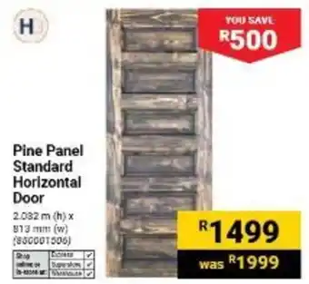 Pine Panel Standard Horizontal Door