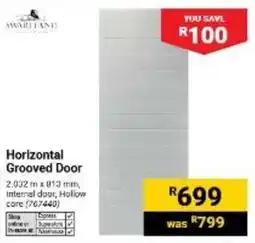 Builders Warehouse Swartland Horizontal Grooved Door offer