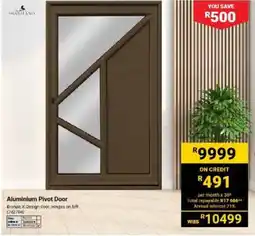 Builders Warehouse Swartland Aluminium Pivot Door offer